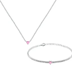 La Petite Story (Kette mit) Herz-Silver Set - LPS20AWV03