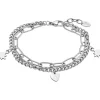 Lotus (Kette mit) Herz-Armband - LS2313-2/1