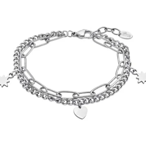 Lotus (Kette mit) Herz-Armband - LS2313-2/1