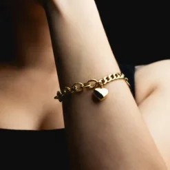 Lotus (Kette mit) Herz-Armband - LS2335-2/2