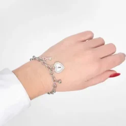 Lotus (Kette mit) Herz-Armband - LS2188-2/1