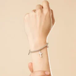 Lotus (Kette mit) Kreuz-Armband - LS2170-2/2