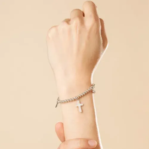 Lotus (Kette mit) Kreuz-Armband - LS2170-2/2