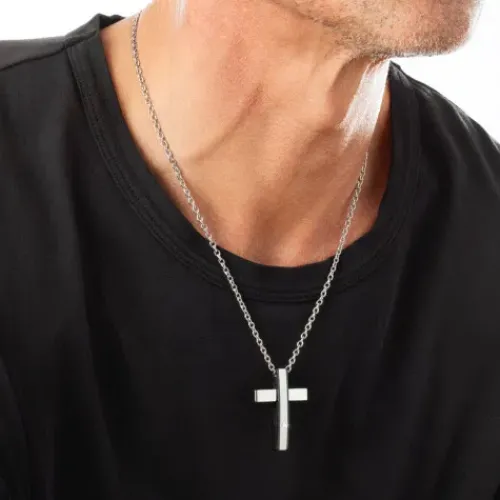 Lotus (Kette mit) Kreuz-Halskette - LS2369-1/1