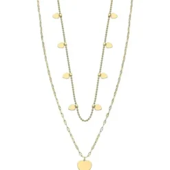 Lotus (Kette mit) Herz-Halskette - LS2236-1/2