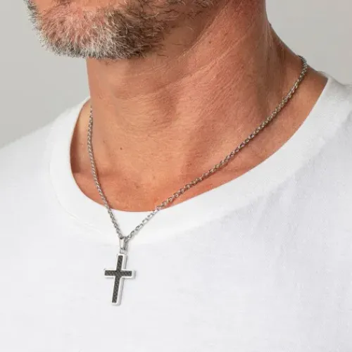 Lotus (Kette mit) Kreuz-Halskette - LS1983-1/1