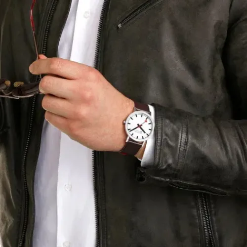 Mondaine Lederarmband-Classic 40 Vegan - A660.30360.11SBGV