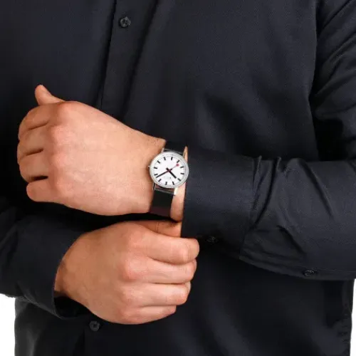 Mondaine Lederarmband-Classic 36 Vegan - A660.30314.11SBBV