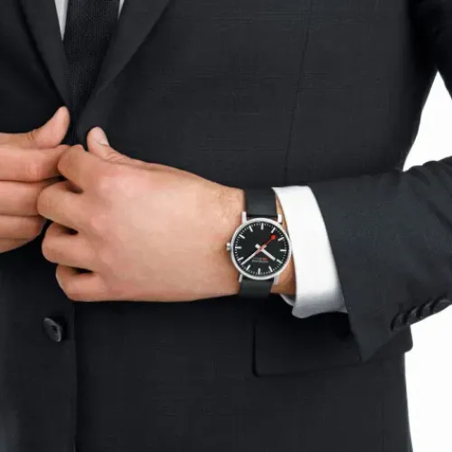 Mondaine Lederarmband-Evo2 (43 mm) - MSE.43120.LB