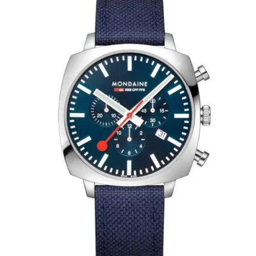 Mondaine Textilarmband (Nato)-Grand Cushion - MSL.41440.LD.SET