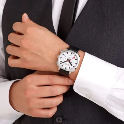 Mondaine Lederarmband-Grand Cushion Vegan - MSL.41410.LBV.SET