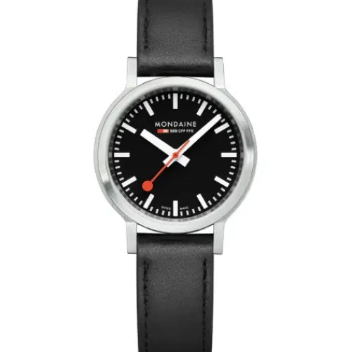 Mondaine Lederarmband-Stop2go (34 mm) Vegan - MST.34020.LBV.SET