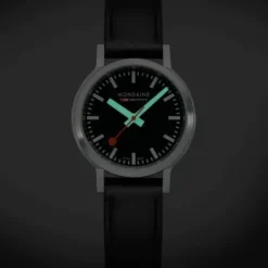 Mondaine Lederarmband-Stop2go (34 mm) Vegan - MST.34020.LBV.SET