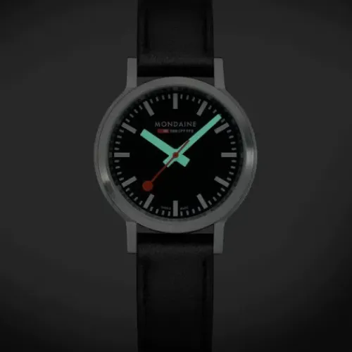 Mondaine Lederarmband-Stop2go (34 mm) Vegan - MST.34020.LBV.SET