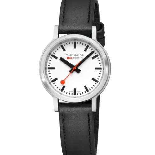 Mondaine Lederarmband-Stop2go (34 mm) Vegan - MST.3401B.LBV.SET