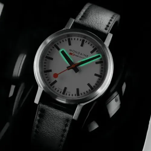 Mondaine Lederarmband-Stop2go (34 mm) Vegan - MST.3401B.LBV.SET