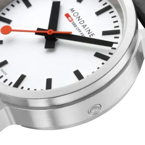 Mondaine Lederarmband-Stop2go (34 mm) Vegan - MST.3401B.LBV.SET