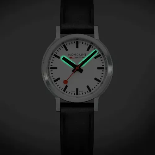 Mondaine Lederarmband-Stop2go (34 mm) Vegan - MST.3401B.LBV.SET