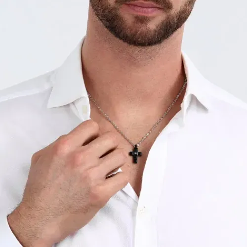 Morellato (Kette mit) Kreuz-Motown Halskette - SALS75