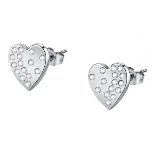 Morellato (Kette mit) Herz-Passioni Ohrstecker - SAUN10