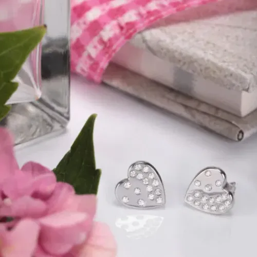 Morellato (Kette mit) Herz-Passioni Ohrstecker - SAUN10