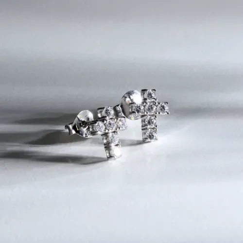 Morellato (Kette mit) Kreuz-Tesori Cross Ohrstecker - SAIW217