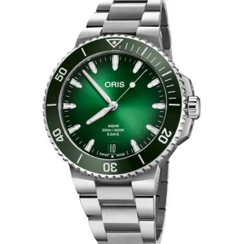 Oris Metallarmband-Aquis Date Caliber 400 - 01 400 7790 4157-07 8 23 02PEB