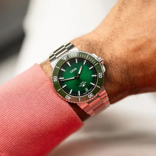 Oris Metallarmband-Aquis Date Caliber 400 - 01 400 7790 4157-07 8 23 02PEB