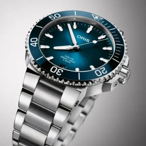 Oris Metallarmband-Aquis Date Caliber 400 - 01 400 7769 4135-07 8 22 09PEB