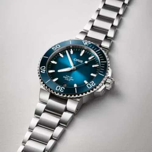 Oris Metallarmband-Aquis Date Caliber 400 - 01 400 7769 4135-07 8 22 09PEB