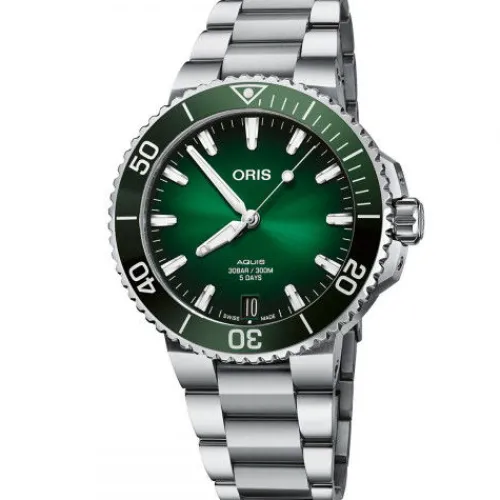 Oris Metallarmband-Aquis Date Caliber 400 - 01 400 7769 4157-07 8 22 09PEB