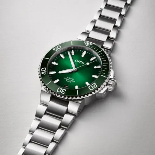 Oris Metallarmband-Aquis Date Caliber 400 - 01 400 7769 4157-07 8 22 09PEB