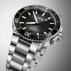 Oris Metallarmband-Aquis Date Caliber 400 - 01 400 7769 4154-07 8 22 09PEB