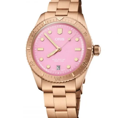 Oris Metallarmband-Divers Sixty-Five Cotton Candy - 01 733 7771 3158-07 8 19 15