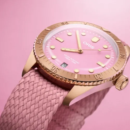 Oris Textilarmband (Nato)-Divers Sixty-Five Cotton Candy - 01 733 7771 3158-07 3 19 04BR