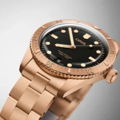 Oris Metallarmband-Divers Sixty-Five Date Sepia - 01 733 7771 3154-07 8 19 15