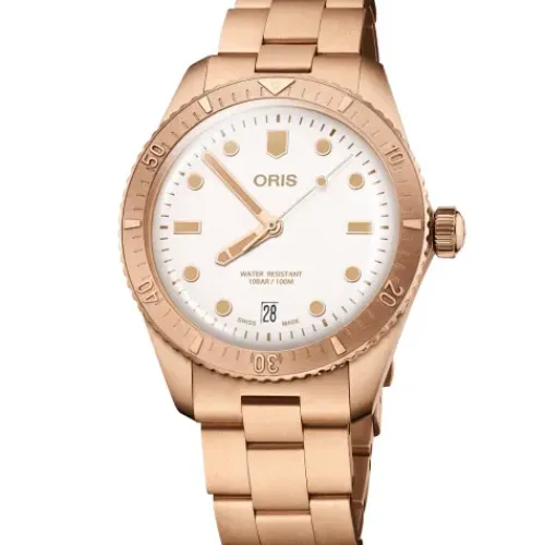 Oris Metallarmband-Divers Sixty-Five Date White Star - 01 733 7771 3151-07 8 19 15