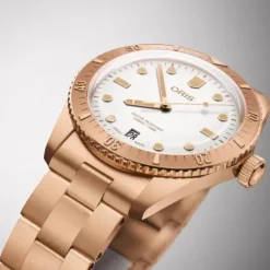 Oris Metallarmband-Divers Sixty-Five Date White Star - 01 733 7771 3151-07 8 19 15