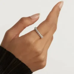 P D Paola Ringe-Crown Silver Ring - AN02-670