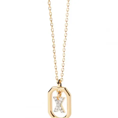 P D Paola Halsketten-Mini Letter X Halskette - CO01-535-U