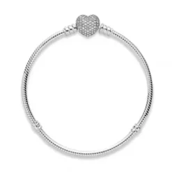 Pandora (Kette mit) Herz-Armband mit Herzverschluss - 590727CZ