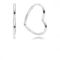 Pandora (Kette mit) Herz-Asymmetrische Herz Creolen - 297822