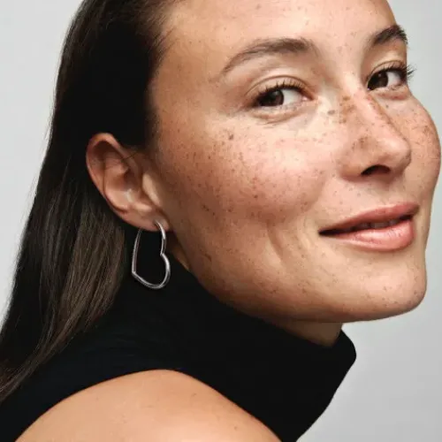 Pandora (Kette mit) Herz-Asymmetrische Herz Creolen - 297822