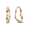 Pandora (Kette mit) Herz-Asymmetrische Herzen Ohrringe - 268307C00