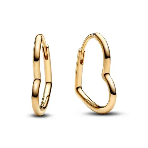 Pandora (Kette mit) Herz-Asymmetrische Herzen Ohrringe - 268307C00