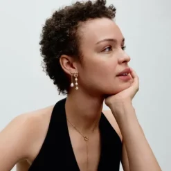 Pandora Ohrringe-Behandelte Süsswasserzuchtperlen Ohrhänger - 263313C01