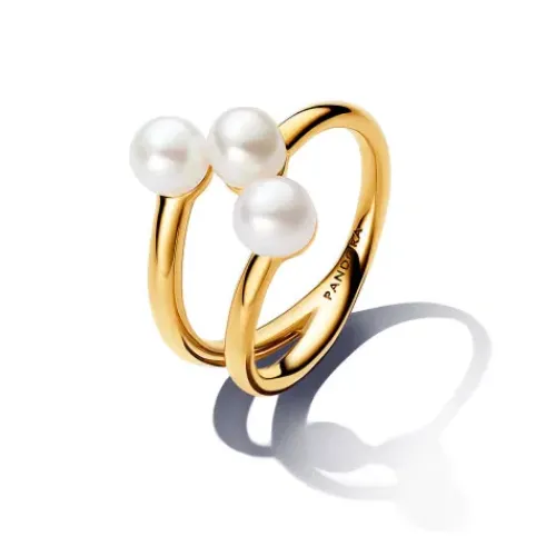 Pandora Ringe-Behandelte Süsswasserzuchtperle Offener Ring - 163285C01