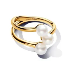 Pandora Ringe-Behandelte Süsswasserzuchtperle Offener Ring - 163285C01