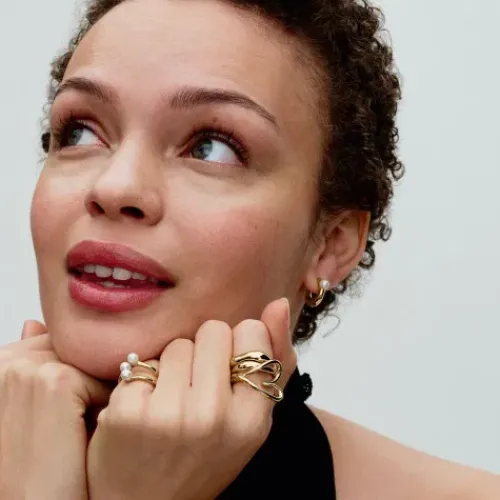 Pandora Ringe-Behandelte Süsswasserzuchtperle Offener Ring - 163285C01