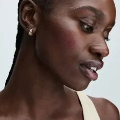 Pandora Ohrringe-Überkreuzte Pavé Creolen - 263150C01